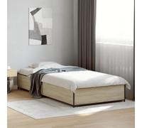 BOWEKAM Mobili,Letti & Accessori,Letti & Telai,Struttura letto senza materasso Rovere Sonoma 75x190 cm Piccolo Singolo