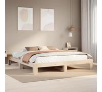 BOWEKAM Mobili,Letti & Accessori,Letti & Telai,Telaio del letto senza materasso 180x200 cm Super King Legno massello di pino