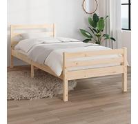 BOWEKAM Mobili,Letti & Accessori,Letti & Telai,Telaio del letto senza materasso in legno massello 100x200 cm