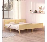 BOWEKAM Mobili,Letti & Accessori,Letti & Telai,Telaio del letto senza materasso Legno massello di pino 200x200 cm
