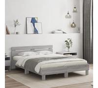 BOWEKAM Mobili,Letti & Accessori,Letti & Telai,Telaio letto con LED senza materasso Grigio Sonoma 150x200 cm King Size