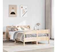 BOWEKAM Mobili,Letti & Accessori,Letti & Telai,Telaio letto senza materasso 120x190 cm Piccolo Matrimoniale in legno massello di pino