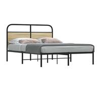 BOWEKAM Mobili,Letti & Accessori,Letti & Telai,Telaio letto senza materasso 140x190 cm Rovere Sonoma Legno Ingegnerizzato