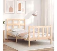 BOWEKAM Mobili,Letti & Accessori,Letti & Telai,Telaio letto senza materasso 90x200 cm Legno massello di pino