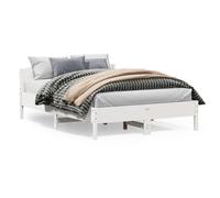 BOWEKAM Mobili,Letti & Accessori,Letti & Telai,Telaio letto senza materasso Bianco 120x200 cm Legno massello di pino