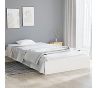 BOWEKAM Mobili,Letti & Accessori,Letti & Telai,Telaio letto senza materasso Bianco Legno massello 90x200 cm
