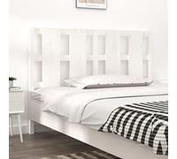BOWEKAM Mobili,Letti & Accessori,Testiere e pediere,Testiera letto Bianco 145.5x4x100 cm Legno massello di pino