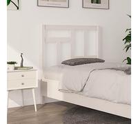 BOWEKAM Mobili,Letti & Accessori,Testiere e pediere,Testiera letto Bianco 95.5x4x100 cm Legno massello di pino