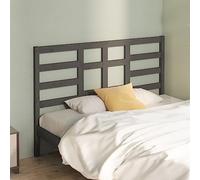 BOWEKAM Mobili,Letti & Accessori,Testiere e pediere,Testiera letto Grigio 166x4x104 cm Legno massello di pino