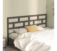 BOWEKAM Mobili,Letti & Accessori,Testiere e pediere,Testiera letto Grigio 206x4x100 cm Legno massello di pino