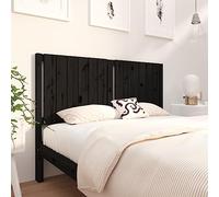 BOWEKAM Mobili,Letti & Accessori,Testiere e pediere,Testiera Letto Nero 145.5x4x100 cm Legno massello di pino