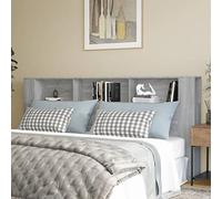 BOWEKAM Mobili,Letti & Accessori,Testiere & Pediere,Testiera Armadio Grigio Sonoma 220x18.5x104.5 cm