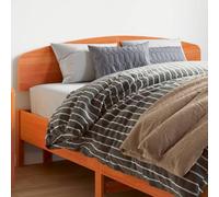 BOWEKAM Mobili,Letti & Accessori,Testiere & Pediere,Testiera Marrone Cera 140 cm Legno massello di pino