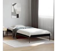 BOWEKAM Mobili,Letti e accessori,Letti e telai del letto,Telaio del letto senza materasso Nero 90x200 cm