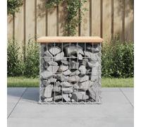 BOWEKAM Mobili,Mobili da esterno,Sedute all'aperto,Panchine da giardino,Design Gabion 43x44x42 cm legno massello pino