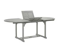BOWEKAM Mobili,Mobili da esterno,Tavoli da esterno,Tavolo da giardino Grigio 200x100x75 cm Legno di Acacia Massello