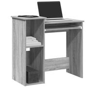 BOWEKAM Mobili,Mobili per ufficio,Scrivanie,Scrivania con Ripiani Grigio Sonoma 84x40x78 cm Legno Ingegnerizzato