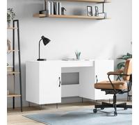 BOWEKAM Mobili,Mobili per ufficio,Scrivanie,Scrivania,Scrivania Bianco 140x50x75 cm Legno Ingegnerizzato