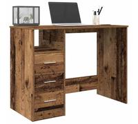BOWEKAM Mobili,Mobili per ufficio,Scrivanie,Scrivania,Scrivania Legno Antico 102x76x50 cm Legno Ingegnerizzato
