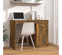 BOWEKAM Mobili,Mobili per ufficio,Scrivanie,Scrivania,Scrivania Rovere Affumicato 100x50x76 cm Legno Ingegnerizzato