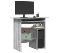 BOWEKAM Mobili,Mobili Ufficio,Scrivanie,Scrivania,Scrivania Grigio Sonoma 80x45x74 cm Legno Ingegnerizzato