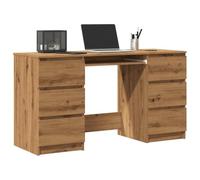 BOWEKAM Mobili,Mobili Ufficio,Scrivanie,Scrivania,Scrivania Rovere Artigianale 140x50x77 cm Legno Ingegnerizzato