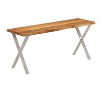 BOWEKAM Mobili, panchine, panca con bordo vivo, 105 cm, in legno massello di acacia