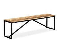 BOWEKAM Mobili, panchine, panche portaoggetti e ingressi, panca in legno di mango massiccio, 160 x 35 x 45 cm