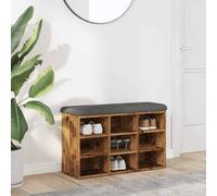BOWEKAM Mobili, panchine, panche portaoggetti e ingressi, panca per scarpe in legno antico 82 x 32 x 50 cm, legno ingegnerizzato