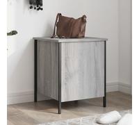 BOWEKAM Mobili, panchine, panche portaoggetti e ingressi, panca portaoggetti grigio Sonoma 40x42,5x50 cm legno ingegnerizzato