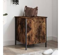 BOWEKAM Mobili, panchine, panche portaoggetti e ingressi, panca portaoggetti in rovere affumicato 40 x 42,5 x 50 cm in legno ingegnerizzato