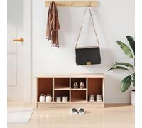 BOWEKAM Mobili, panchine, panche portaoggetti e ingressi, scarpiera, panca ALTA 100 x 35 x 45 cm in legno massello di pino