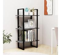 BOWEKAM Mobili, scaffalature, librerie e mensole in piedi, scaffale portaoggetti grigio 60 x 30 x 105 cm in legno di pino massiccio