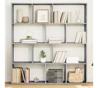 BOWEKAM Mobili,Scaffalature,Librerie & Scaffali,Armadietto Libro Grigio Sonoma 132x29x141.5 cm Legno Ingegnerizzato