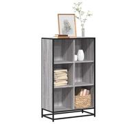 BOWEKAM Mobili,Scaffalature,Librerie & Scaffali,Armadietto Libro Grigio Sonoma 65.5x33x107.5 cm Legno Ingegnerizzato