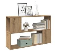 BOWEKAM Mobili,Scaffalature,Librerie & Scaffali,Armadietto Libro Rovere Artigianale 100x24x63 cm Legno Ingegnerizzato