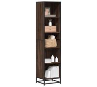BOWEKAM Mobili,Scaffalature,Librerie & Scaffali,Book Cabinet Marrone Rovere 40x35x170.5 cm Legno Ingegnerizzato