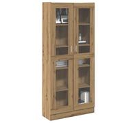 BOWEKAM Mobili,Scaffalature,Librerie & Scaffali,Highboard Artigianale Rovere 82.5x30.5x185 cm Legno Ingegnerizzato