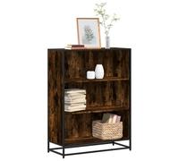 BOWEKAM Mobili,Scaffalature,Librerie & Scaffali in piedi,Armadio Libro Rovere Fumé 80.5x35x107.5 cm Legno Ingegnerizzato