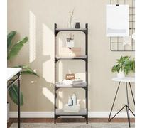 BOWEKAM Mobili,Scaffalature,Librerie & Scaffali,Libreria a 4 Livelli Grigio Sonoma 40x30x120 cm Legno Ingegnerizzato
