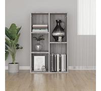 BOWEKAM Mobili,Scaffalature,Librerie & Scaffali,Libreria/Credenza Grigio Sonoma 50x25x80 cm Legno Ingegnerizzato