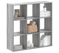 BOWEKAM Mobili,Scaffalature,Librerie & Scaffali,Libreria Grigio Sonoma 102x32x102 cm Legno Ingegnerizzato