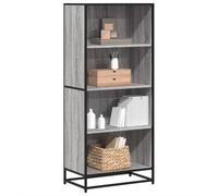 BOWEKAM Mobili,Scaffalature,Librerie & Scaffali,Libreria Grigio Sonoma 60x35x139 cm Legno Ingegnerizzato