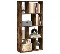 BOWEKAM Mobili,Scaffalature,Librerie & Scaffali,Libreria Rovere Affumicato 60x20x120 cm Legno Ingegnerizzato