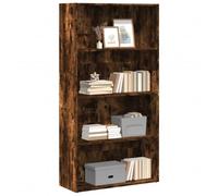 BOWEKAM Mobili,Scaffalature,Librerie & Scaffali,Libreria Rovere Affumicato 80x30x152 cm Legno Ingegnerizzato