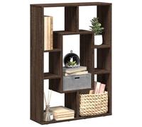 BOWEKAM Mobili,Scaffalature,Librerie & Scaffali,Libreria Rovere Marrone 63x20x90 cm Legno Ingegnerizzato