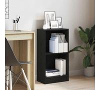 BOWEKAM Mobili,Scaffalature,Librerie & Scaffali,Libreria Rovere Nero 40x24x76 cm Legno Ingegnerizzato