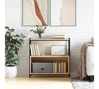 BOWEKAM Mobili,Scaffalature,Librerie & Scaffali,Libreria Rovere Sonoma 80x30x78,5 cm Legno e Ferro Ingegnerizzati