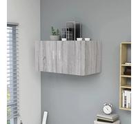 BOWEKAM Mobili,Scaffalature,Mensole a Parete & Ledges,Armadio a Parete Grigio Sonoma 80x39x40 cm Legno Ingegnerizzato