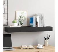 BOWEKAM Mobili, scaffalature, mensole da parete e sporgenze, mensola da parete galleggiante con cassetto nero 80 x 25 x 8 cm
